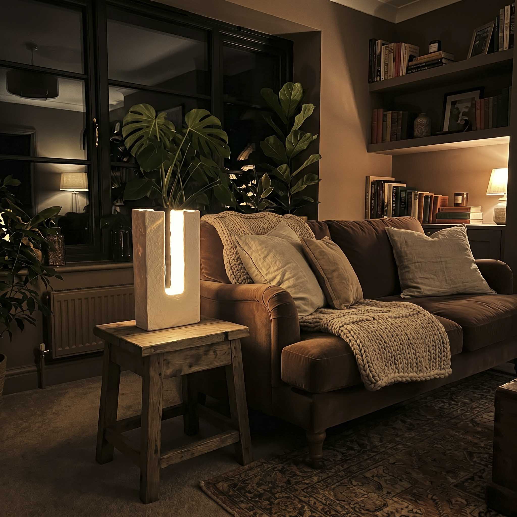 ROU10c Lampe de table Monolithe Fendu – Image 1
